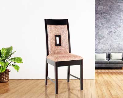 Back Hole Cushion Chair(Choco Satini(Semi Mat)(50-